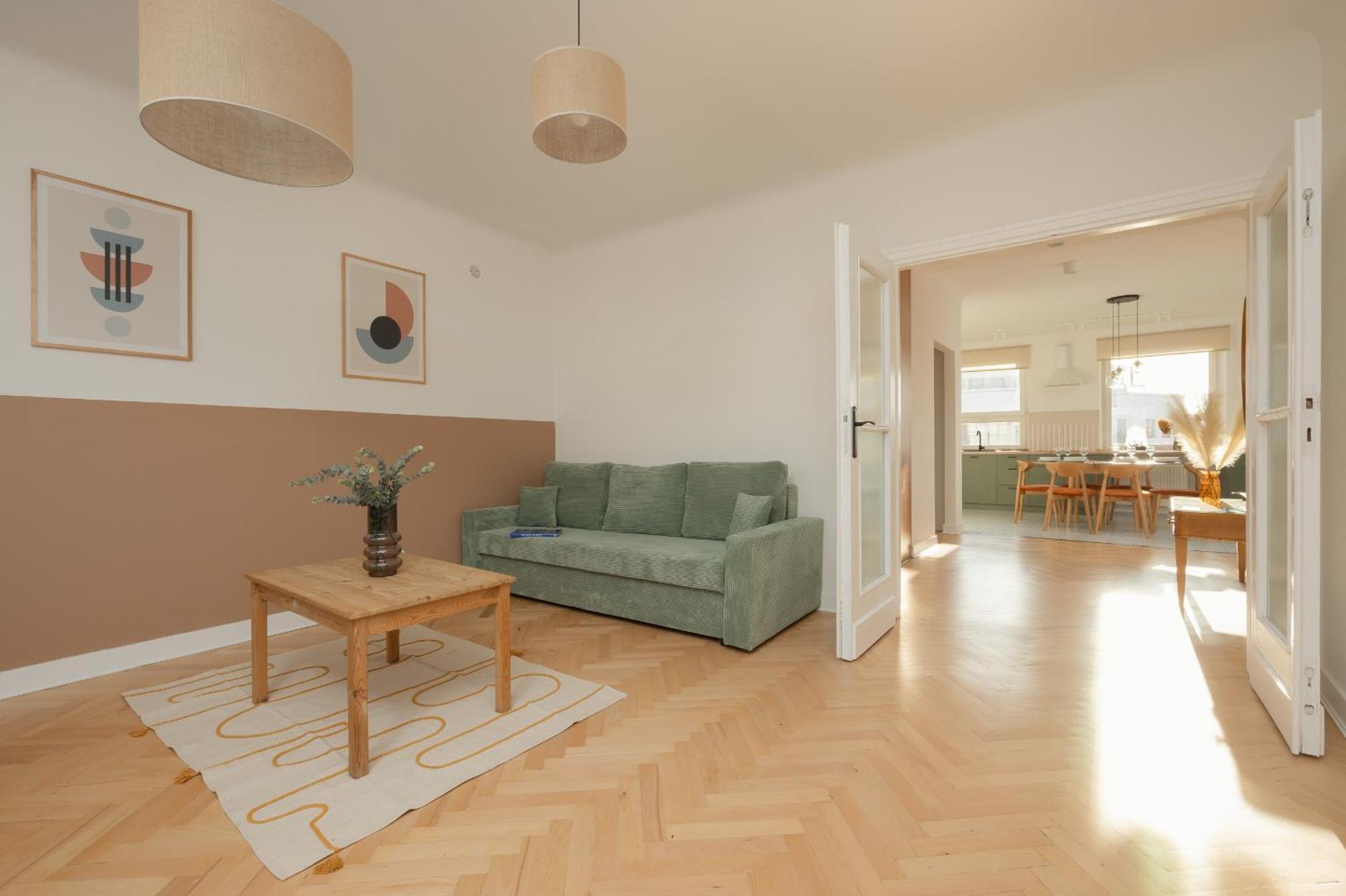 ורשה Apartment For 6 People Near Royal Baths Park By Renters Prestige מראה חיצוני תמונה
